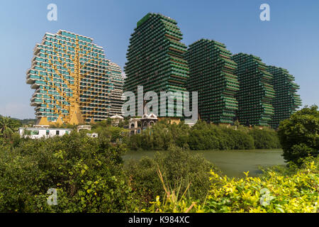 7-star hotel Sanya's Beauty Crown was included in the Guinness Book of Records as the world's largest hotel Stock Photo