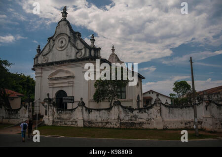 Dutch Reformed Church, Groote Kerk, inside Galle Fort, Sri Lanka. Stock Photo