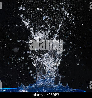 water splashes, isolated on a black background Stock Photo
