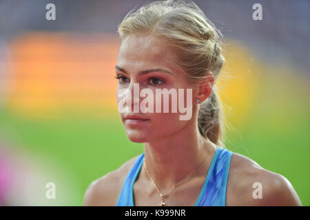 Darya Klishina (Russia) Long Jump Silver Medal - IAAF Athletics World Championships - London 2017 Stock Photo