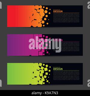 Set of banners Stock Vector