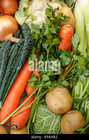 fresh vegetables background Stock Photo