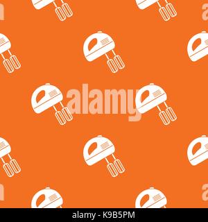 Electric mixer pattern seamless Stock Vector
