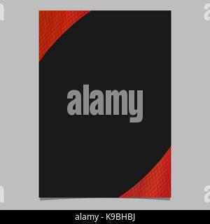 Abstract gradient curved grid brochure, flyer template - vector poster background Stock Vector