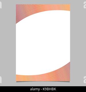 Abstract gradient grid brochure template background design - vector flyer graphic Stock Vector