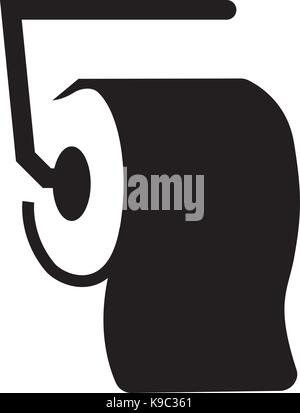 Toilet paper roll icon Stock Vector