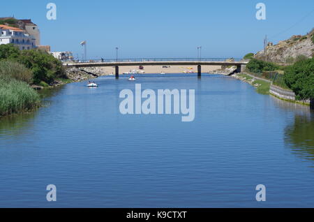 Beach of Porto Novo in Torres Vedras. Portugal Stock Photo