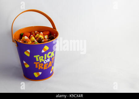 Bucket of candy Stock Photo