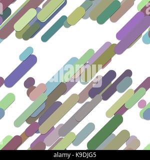 Seamless abstract random rounded diagonal stripe background pattern - trendy vector graphic from colorful lines Stock Vector