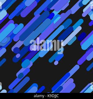Seamless modern random rounded diagonal stripe pattern background Stock Vector