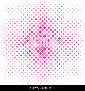 Colored square pattern background - geometrical vector graphic from diagonal squares in pink tones Stock Vector