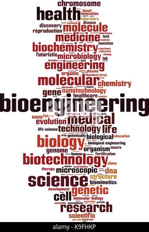 Bioengineering word cloud concept. Vector illustration Stock Vector ...