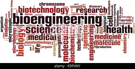 Bioengineering word cloud concept. Vector illustration Stock Vector ...