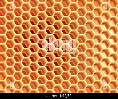 Honeycombs pattern Stock Vector