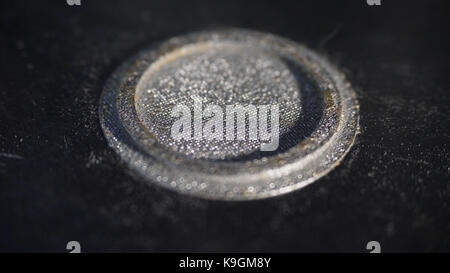 Modern 3D printer printing figure close-up macro. Automatic three dimensional 3d printer in laboratory Stock Photo