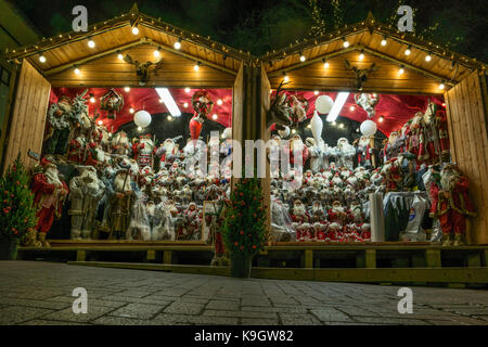 Santa Claus stall at Chester Christmas Market. Stock Photo