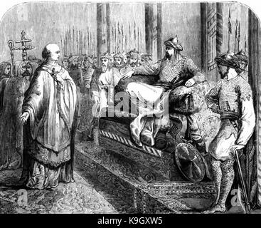 The Bishop Of Salisbury Before Saladin In 1192 Hubert Walter Emissary the-bishop-of-salisbury-before-saladin-in-1192-hubert-walter-emissary