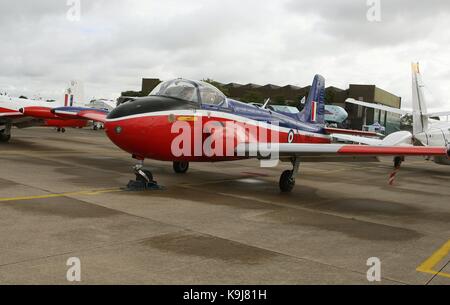 BAC Jet Provost T4 jet trainer at the first airshow held on September at RAF Scampton on the outskirts of the city of Lincoln England GB UK 2017 Stock Photo