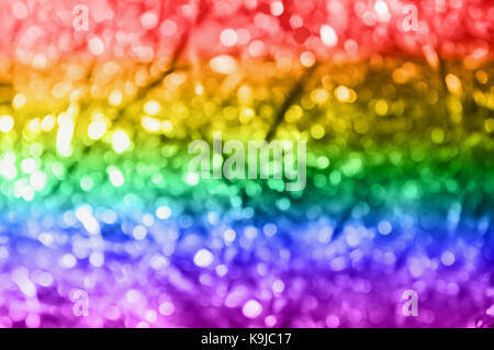 rainbow bokeh background Stock Photo