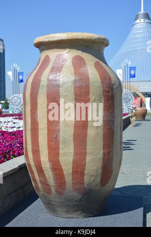 Astana, Kazakhstan - Exhibit in ethnic festival in summer 2017 Stock Photo