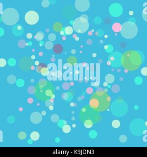 Abstract vector green background. Multicolored blurred Lights with bokeh effect. Picture looks like soap bubbles. eps 10 Stock Vector
