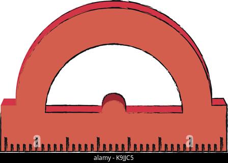angle meter ruler Stock Vector