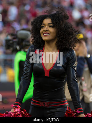 Santa Clara USAA CA. 21st Sep, 2017. Head coach Kyle Shanahan during the  NFL Football game between Los Angeles Rams and the San Francisco 49ers  41-39 lost at Levi Stadium San Francisco