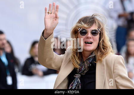 Emma Suarez is seen arriving at 65th San Sebastian Film Festival on September 22, 2017 in San Sebastian, Spain. Stock Photo