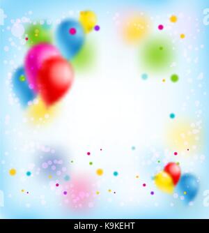 Happy Birthday Banner Background Stock Vector Art Illustration