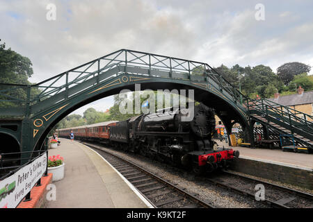 S160 ‘USA’ 2-8-0, No 6046, Pickering Station, North York Moors National Park, North Yorkshire, England, UK Stock Photo