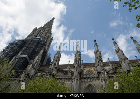 Ulm, Minster, gothic church Stock Photo