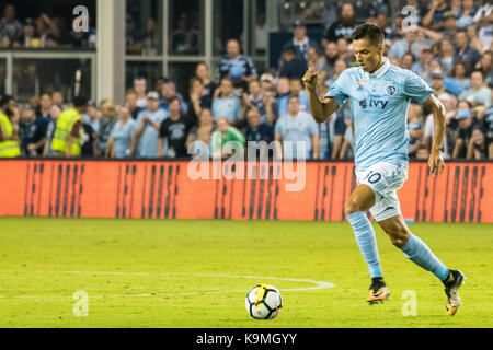 Daniel Salloi Sporting Kanas City is at Children's Mercy Park for a Lamar Hunt U.S. Open Cup final match with New York Red Bulls Stock Photo