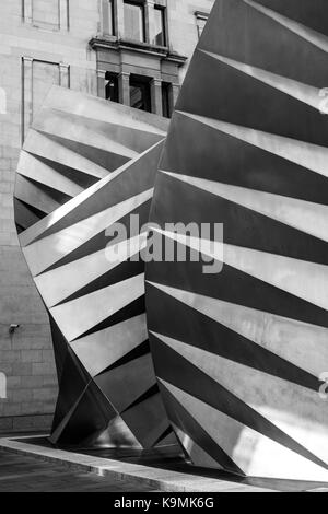 Thomas Heatherwick Angel Wings Sculpture in Bishops Court Paternoster Square City of London, United Kingdom Stock Photo