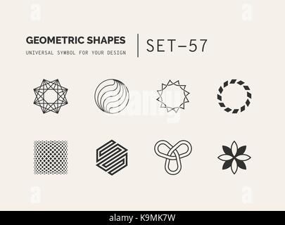 Universal shapes for your design Stock Vector