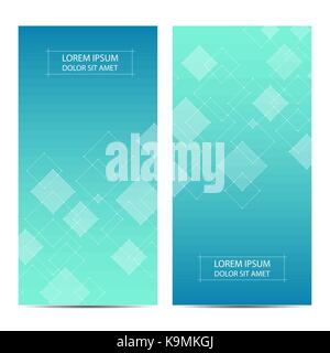Minimal covers or banner design. Abstract geometric background with connected lines and dots, vector illustration. Stock Vector