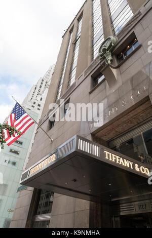 Tiffany & Co., Fifth Avenue, Midtown Manhattan, New York City, USA Stock Photo