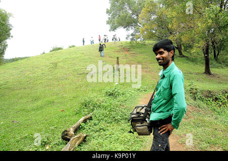 Young man posing at camera Stock Photo