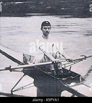 Paul Flouest, champion de France d'aviron le 2 octobre 1888 Stock Photo