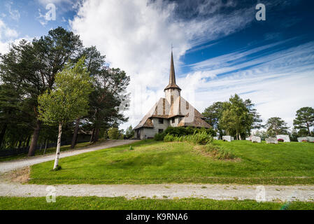 Exterior of the Dombas Church, Dombas, Norway, Scandinavia, Europe. Stock Photo