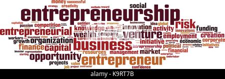 Entrepreneurship word cloud concept. Vector illustration Stock Vector ...