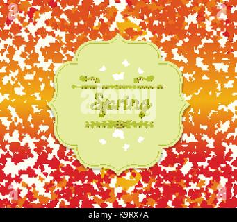 spring background with colorful butterflies Stock Vector