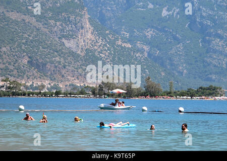 Blue Lagoon bay, Olu Deniz, Turkey. Stock Photo