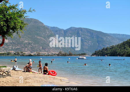 Blue Lagoon bay, Olu Deniz, Turkey. Stock Photo