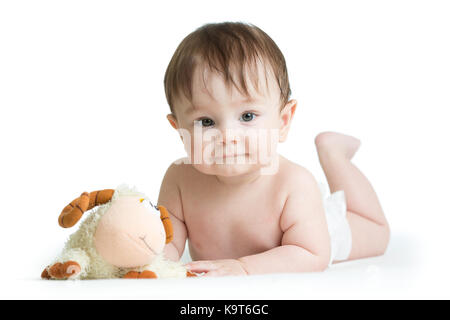 bright portrait of adorable baby Stock Photo