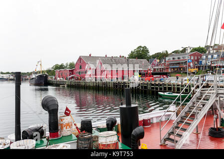 Founded in 1753 Lunenburg, Nova Scotia, Canada is designated as UNESCO World Heritage Site, National Historic Site of Canada. Stock Photo