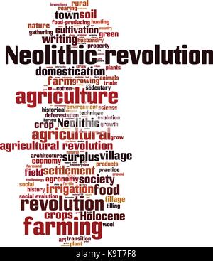 Agricultural revolution word cloud concept. Vector illustration Stock ...