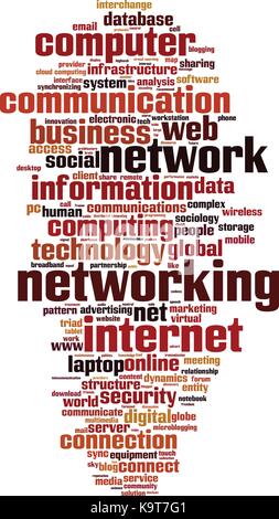 Networking word cloud concept. Vector illustration Stock Vector Image ...