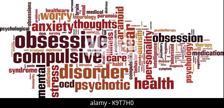 Obsessive Text Example Obsessive word cloud concept. Vector illustration Stock Vector Image ...