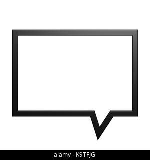 Square dialog box Stock Photo