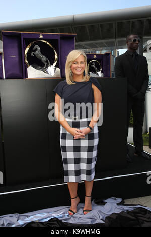 Sydney, Australia. 22 September 2017. Pictured: Samanthan Armytage. Channel 7 Sunrise Presenter Samantha Armytage hosted the unveiling of The Everest, Stock Photo
